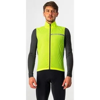 Cyklistická vesta Vesta CASTELLI SQUADRA STRETCH VEST 022 Man, yellow velikost S