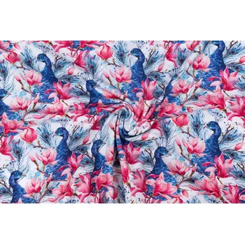 Teplákovina páv a květy