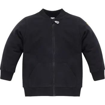 PINOKIO Mikina na zip Let´s Rock ČERNÁ - 110