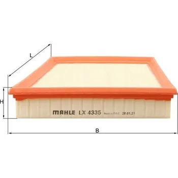 Filtr do auta Vzduchový filtr MAHLE LX 4335