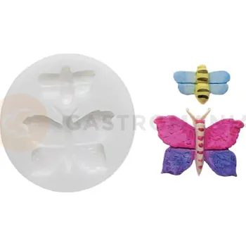 Kuchyňská sůl Silikonová forma na cukrovou hmotu ve tvaru motýlů - SLK197, 45x30 mm | SILIKOMART, SugarFlex