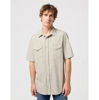 Pánská košile Pánská košile Wrangler Green 112350579 Velikost: L