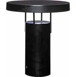 Černá kovová nabíjecí stolní LED lampa Hübsch BringMe