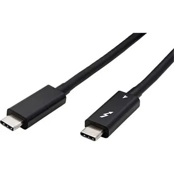 Datový kabel ROLINE Thunderbolt 4 kabel, USB C(M) - USB C(M), 40Gb/s, PD 100W, aktivní, černý, 2m - 11.02.9048
