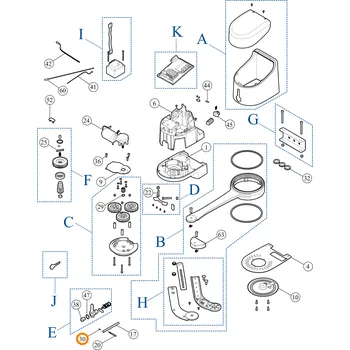 Pohon brány Nice 88.051 3x14 čep hřídele spojky Nice HYKE