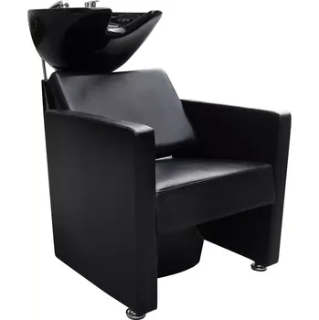 Kadeřnické křeslo Kadeřnický mycí box LORA - matná černá