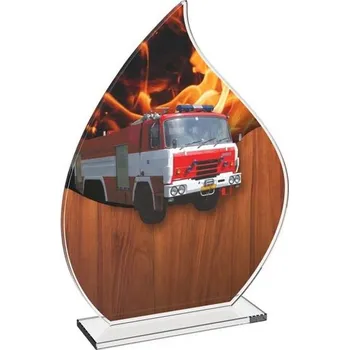 Skleněná trofej CRH20244M10 | Hasiči