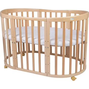 Dětská postýlka Waldin Dětská rostoucí postýlka 7v1 oválná