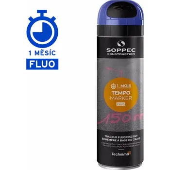 Barva ve spreji Fluorescenční sprej TEMPO MARKER - modrý Sprej balení 12x500ml