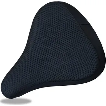 Sedlo na kolo Cyklistické silikonové sedlo s prodyšným potahem - Černá