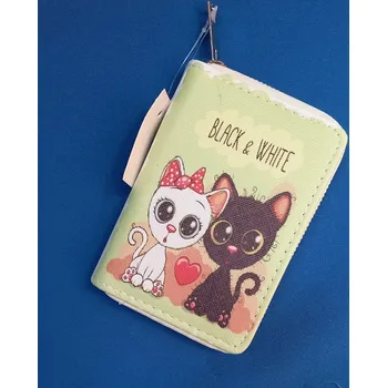 Peněženka, koťata Black -White