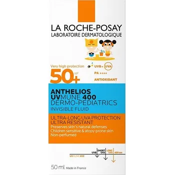 Přípravek na opalování La Roche Posay Anthelios UVmune Dermo-Pediatrics transparentní fluid SPF50+ 50 ml