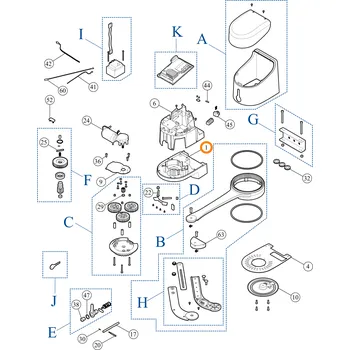 Pohon brány BMG1897R07.45673 hliníkové tělo Nice HYKE