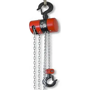 řetězový zvedák Ganas spol. s.r.o. ŘETĚZOVÝ KLADKOSTROJ ruční s hákem Nosnost: 3200 kg, Typ: Z100-1 / 3,2t / 3 m, Průměr řetězu: ø 11x31 mm