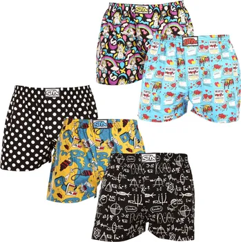 Trenýrky 5PACK pánské trenky Styx art klasická guma vícebarevné (5A1180206) M Možnost vrácení zboží ZDARMA do 120 dnů!