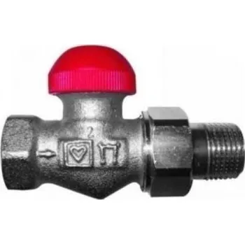 Stavebniny Herz TS-90 -V 7723 termostatický ventil 1/2", přímý, se skrytým přednastavením, vnitřní/vnější závit, mosaz