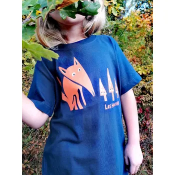 Chlapecké tričko Dětské tričko "Lišák" modrá Barva: Modrá, Velikost: 11 - 12 let/146 - 152 cm