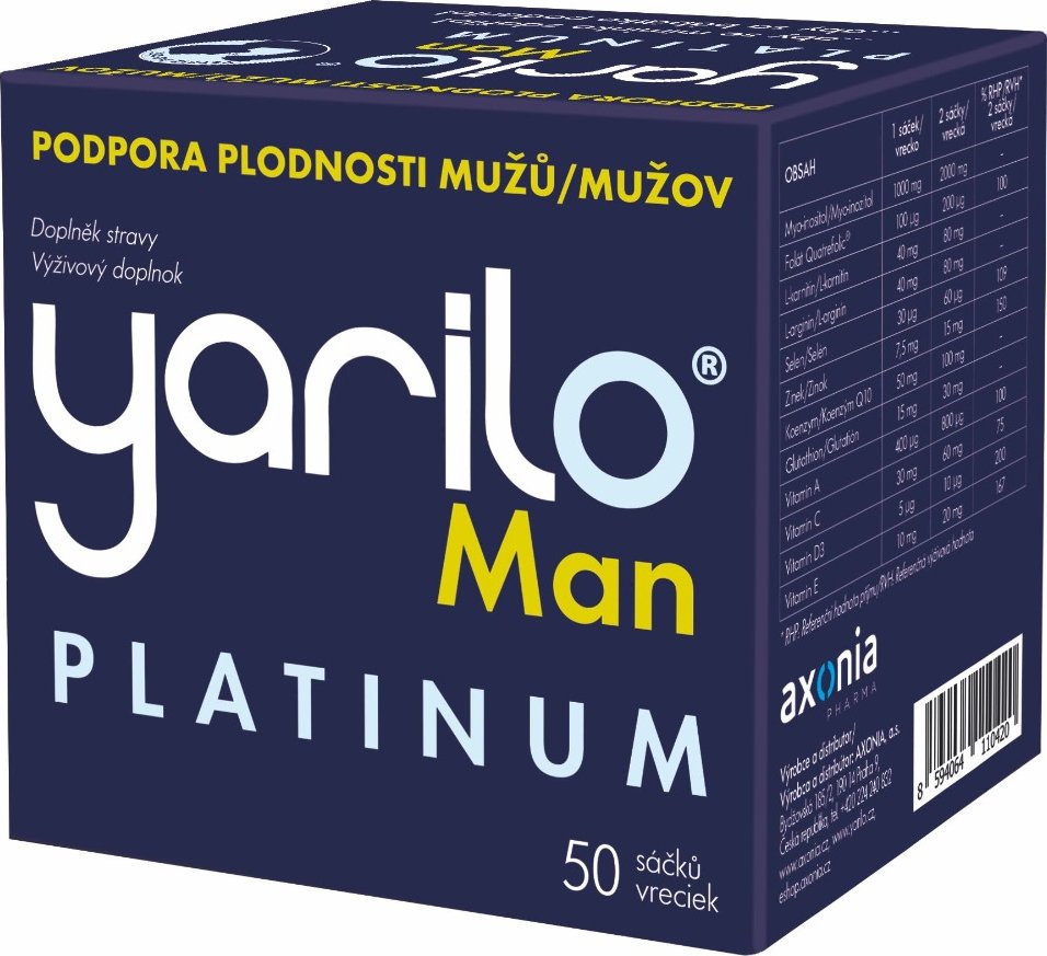 AXONIA Pharma Yarilo Man Platinum 50x 2 g od 606 Kč - Zbozi.cz
