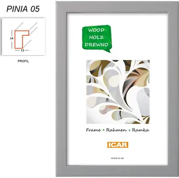 Digitální fotorámeček Rámeček dřevěný Icar PINIA 05 18x24 světle šedý