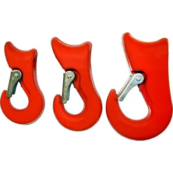 Upínací popruh Ganas spol. s.r.o. KLUZNÝ HÁK na lano (s pojistkou) tř.8 Nosnost: 1250 kg, Typ: Kluzný hák 3/8'' - 1/2'', Průměr lana: ø13