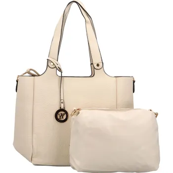 Kabelka Elegantní sada: Kabelka přes rameno a crossbody Phyllis, béžová