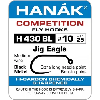 Rybářský háček Muškařské háčky Hanák H 430 BL Jig Eagle vel. 14