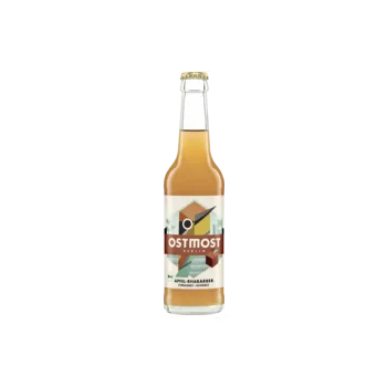 Limonáda Ostmost Jablečno rebarborový střik 330 ml bio