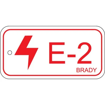 Štítek pro zdroje energie, elektro oblast, označení E-2, BJ = 25 kusů