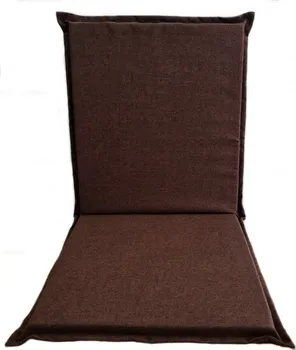 Podsedák Harmonia polstr na zahradní židli 120 x 50 x 5 cm tmavě hnědý