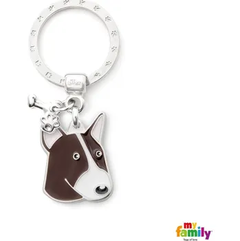 psí známka My Family Známka Friends – bulteriér hnědý