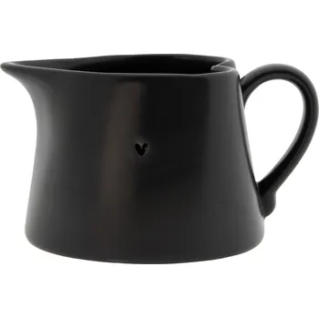 Cukřenka Bastion Collections JUG Omáčník černý, heart in black, 15x7cm LI-SAUCE-JUG-004-MB