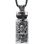 Milujeme Kameny Pyrit - přívěsek kamínky v lahvičce s přívěskem žáby 396254