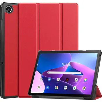 Pouzdro na tablet Luxusní Pouzdro Lenovo Tab M10 3Gen S Potiskem Barva: Červená