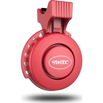 Cyklosvítilna Mini elektrický klakson na kolo s USB nabíjením - Červené