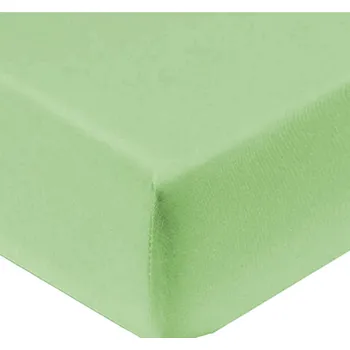 Prostěradlo Prostěradlo jersey světle zelená TiaHome 160x200cm