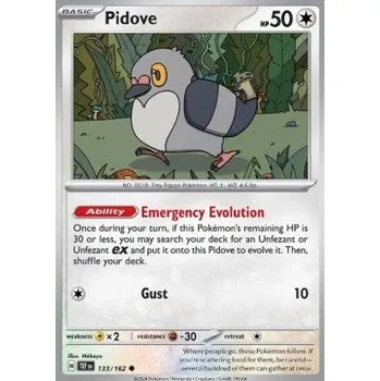 Sběratelská karetní hra Pokémon TEF 133/162 Pidove - Temporal Forces Stav: Near Mint, Verze: NORMAL