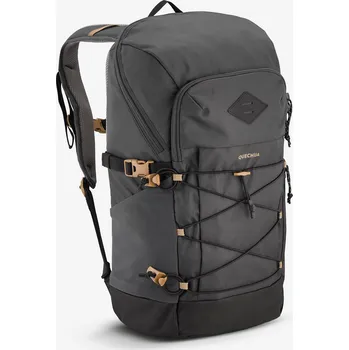 Sportovní taška QUECHUA Turistický batoh NH 500 Arpenaz 20 l ČERNÁ|ŠEDÁ