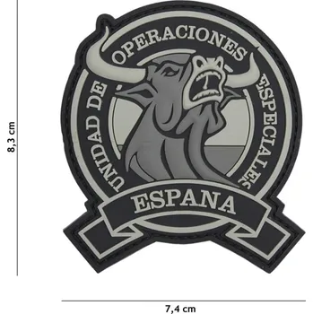 Nášivka 101 Inc. Company Nášivka na suchý zip Espana (plast 3D) - grey (101 INC)