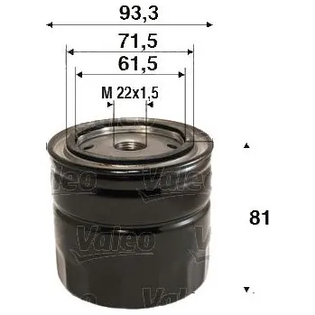 Filtr do auta Olejový filtr VALEO 586110