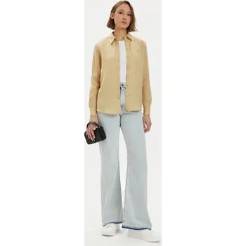 Pánská košile Tommy Hilfiger Košile WW0WW42037 Béžová Relaxed Fit 40