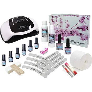 Charlie Startovací sada na gel lak nehty LED 96W