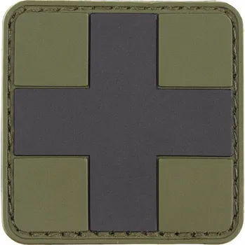 MFH Nášivka na suchý zip RedCross medic (plast 3D) - oliva