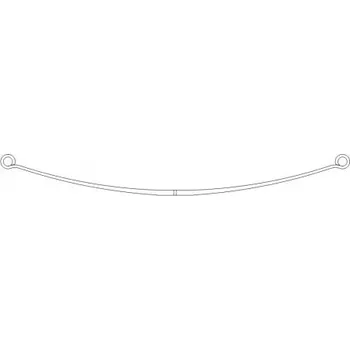 Listová péra Listové pero RENAULT MASTER II 7/98- 2010 Zadní jednolisté