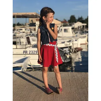 Dívčí sukně Kolová sukýnka námořnická Velikost: 86/92