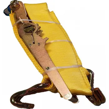 Upínací popruh Ganas spol. s.r.o. TEXTILNÍ UPÍNACÍ PÁS DVOUDÍLNÝ KOMPLET S RÁČNOU 20t Nosnost: 20000 kg, Délka: 4 m, Šířka pásu: 75 mm