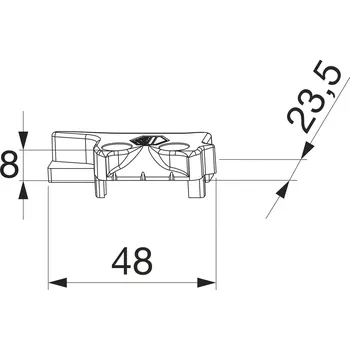 Příslušenství k oknu MACO protikus polohovací pojistky pro PVC Směr: pravý