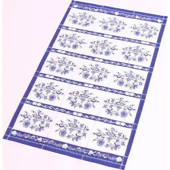 Utěrka BAVLNĚNÁ TIŠTĚNÁ UTĚRKA S CIBULOVÝM VZOREM Řádky