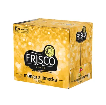 Cider Frisco Cider mango a limetka sklo 4,5 % 12x 330 ml