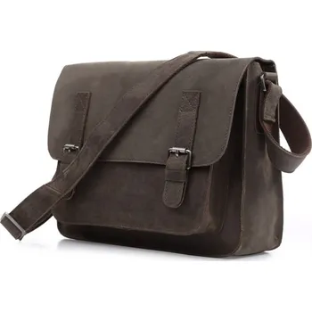 Pánská aktovka Elegantní khaki kožená aktovka - Delton Bags