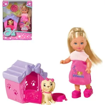 Simba Panenka Evička herní set s psí boudou a pejskem
